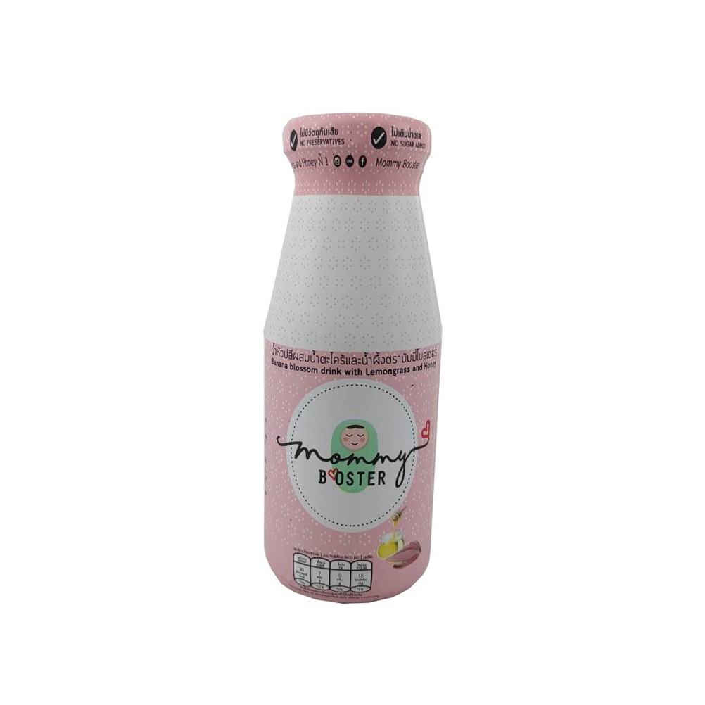 Mommy Booster Banana blossom juice mixed with Lemongrass and honey  180 ml.