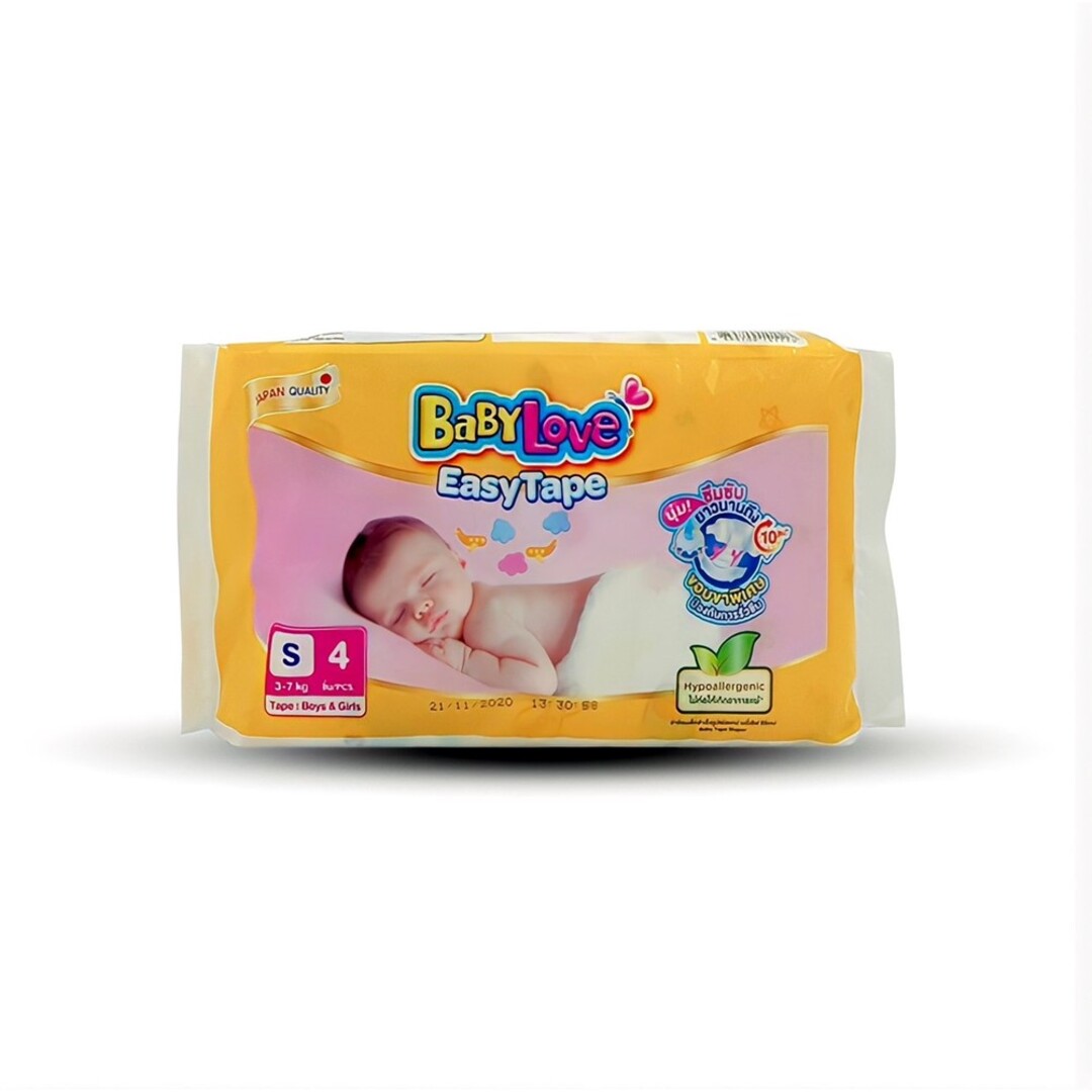 Baby Love EasyTape ( Pampers 4 pieces) Size S