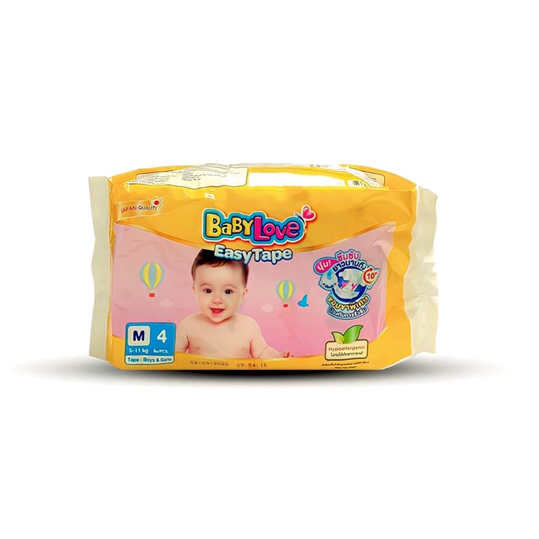 Baby Love EasyTape ( Pampers 4 pieces) Size M